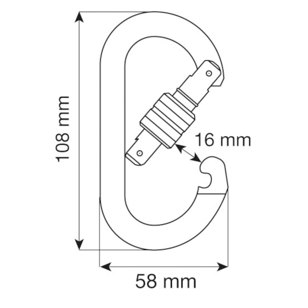 Camp Oval schroef karabiner