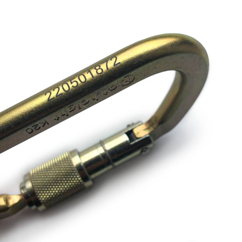 Atheight Oval offset karabiner staal automaat