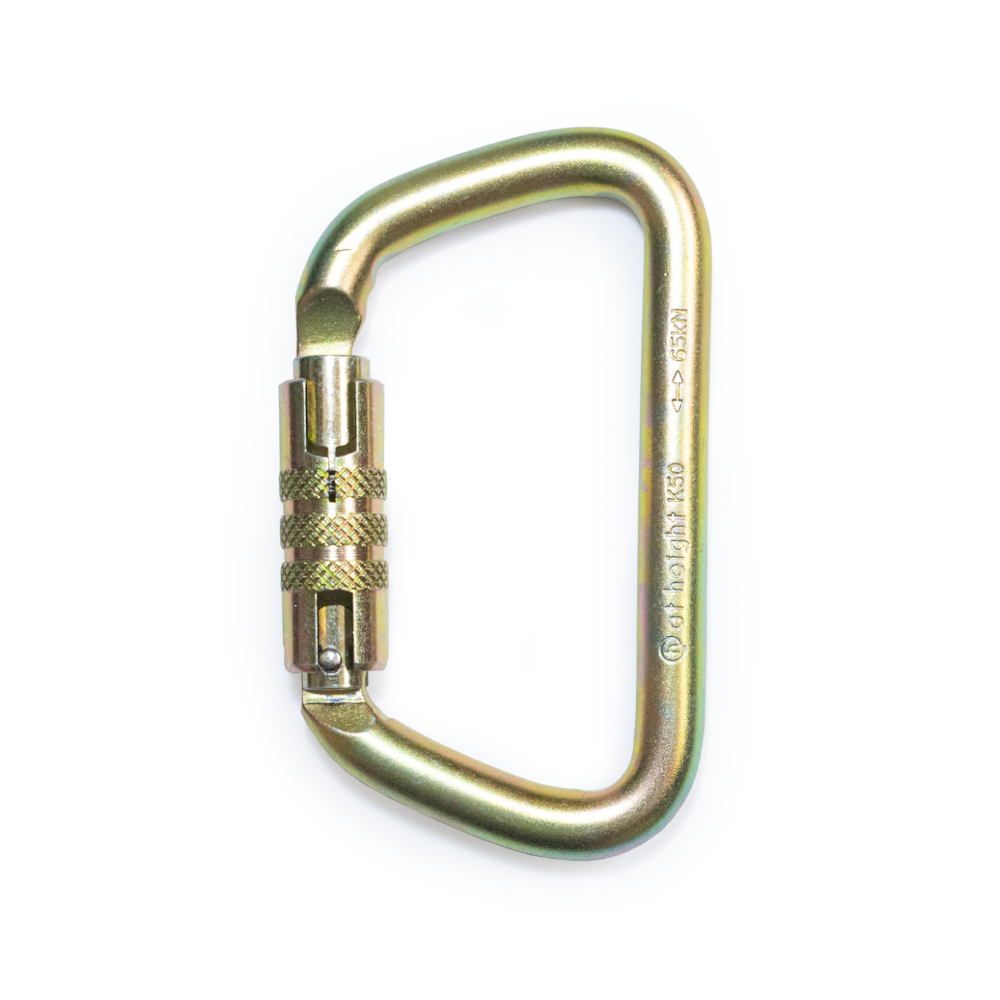 Atheight Big steel Karabiner 65kN automaat
