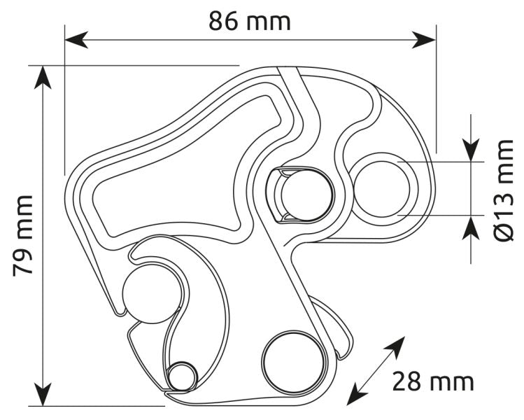 Camp Goblin zwart meelopende valbescherming