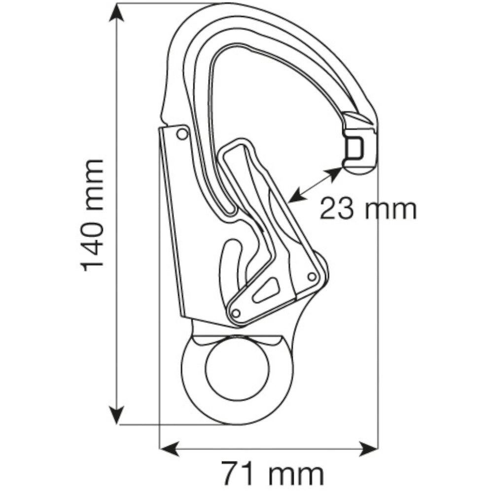 Camp Hercules 2-weg karabiner aluminium